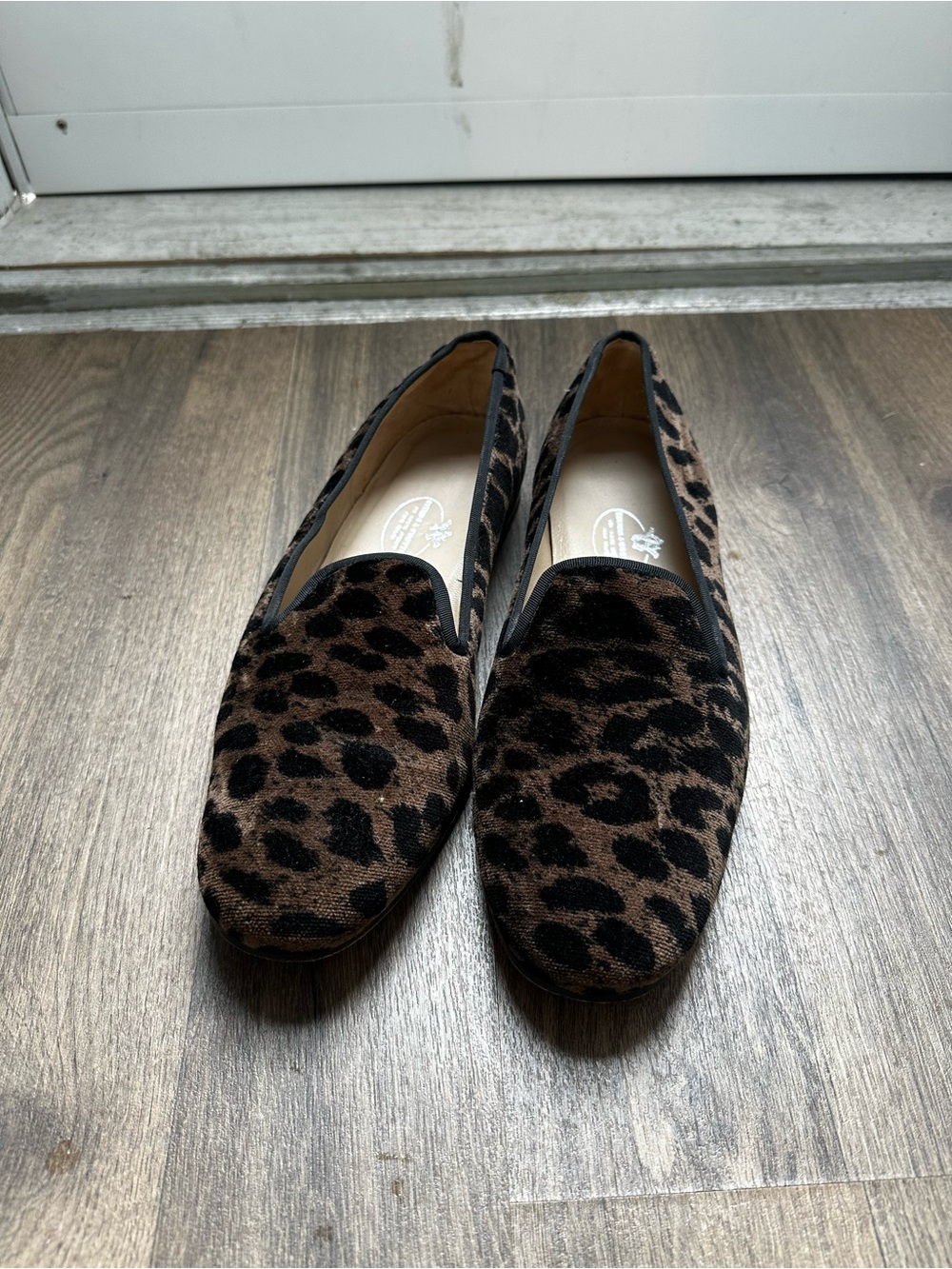 Stubbs & Wootton Leopard Print Slip-On Loafers